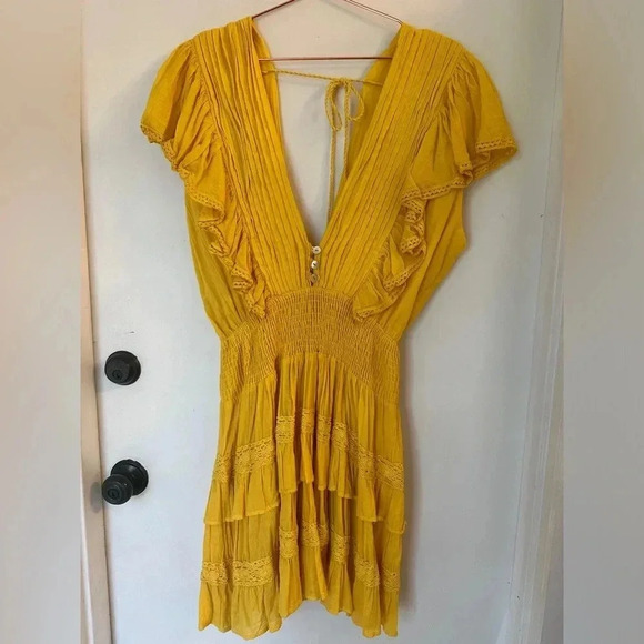 Jen's Pirate Booty Dresses & Skirts - Jen's Pirate Booty Yellow Mini Dress